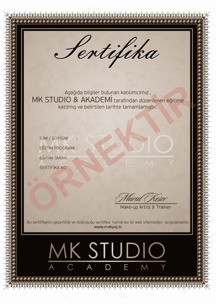 MK STUDIO ACADEMY SERTİFİKA 725x1024 - Sertifika Basımı